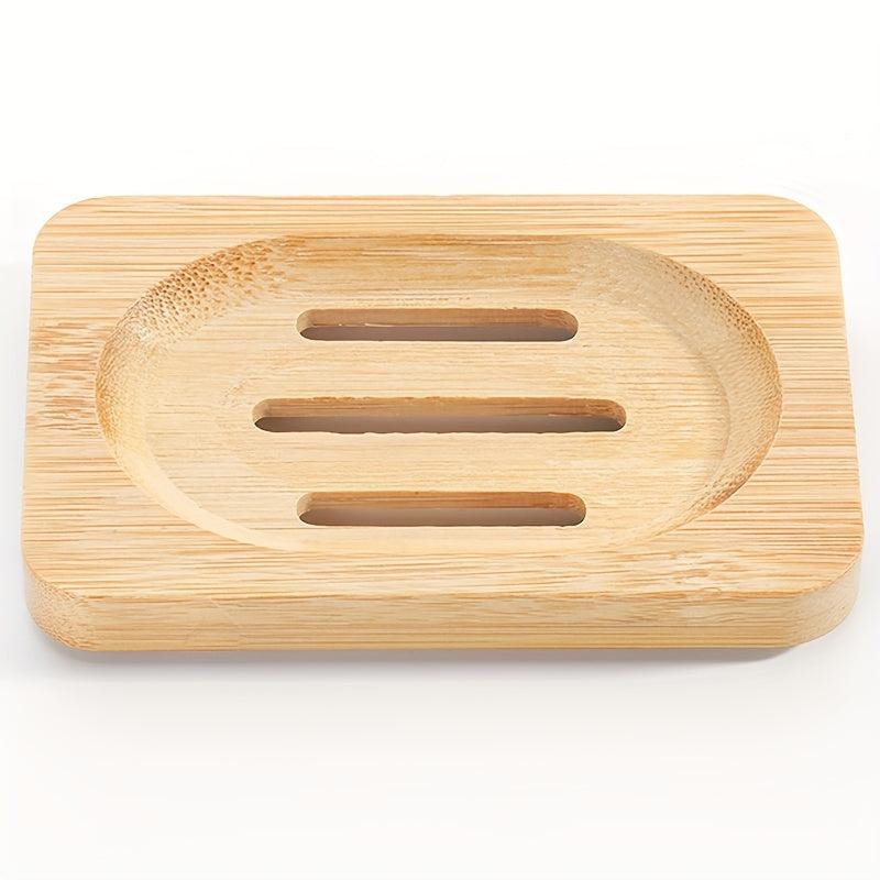 Self Draining Wooden Soap Dish - Stylish Soap Holder for Bathroom