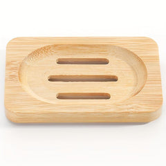 Self Draining Wooden Soap Dish - Stylish Soap Holder for Bathroom