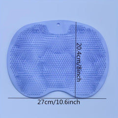 Soft Silicone Bathtub Exfoliating Mat for Shower Cleaning