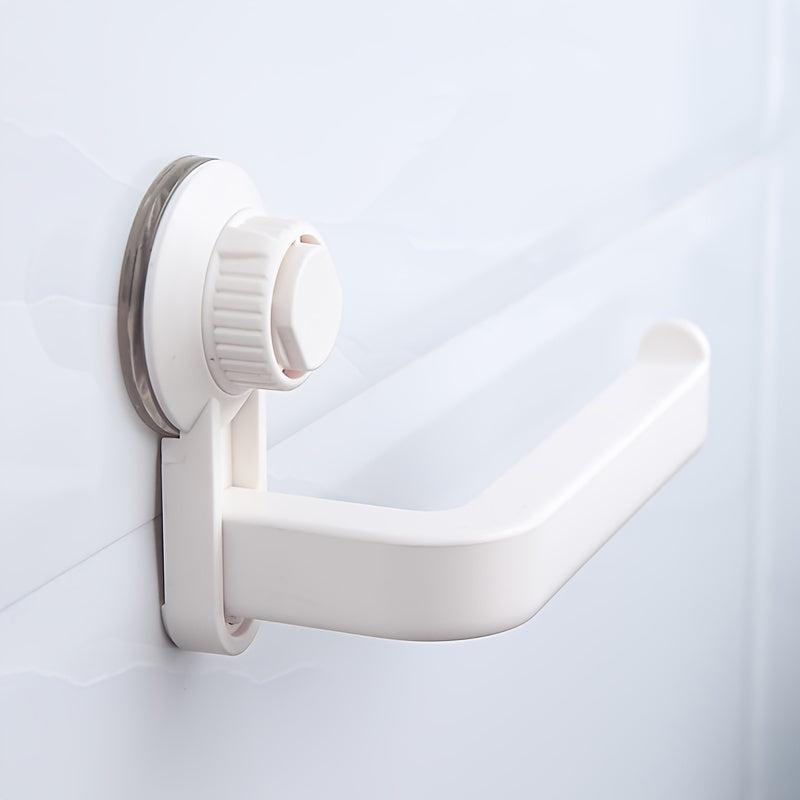 Toilet Paper Holder Self-adhesive Suction Cup Rack Bathroom Towel Shelf