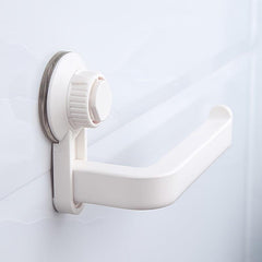 Toilet Paper Holder Self-adhesive Suction Cup Rack Bathroom Towel Shelf