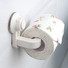 Toilet Paper Holder Self-adhesive Suction Cup Rack Bathroom Towel Shelf