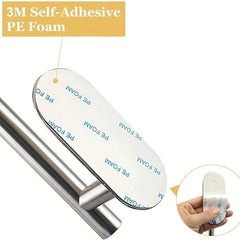 Rustproof Stainless Steel Self Adhesive Towel Rack Wall Mounted Shelf