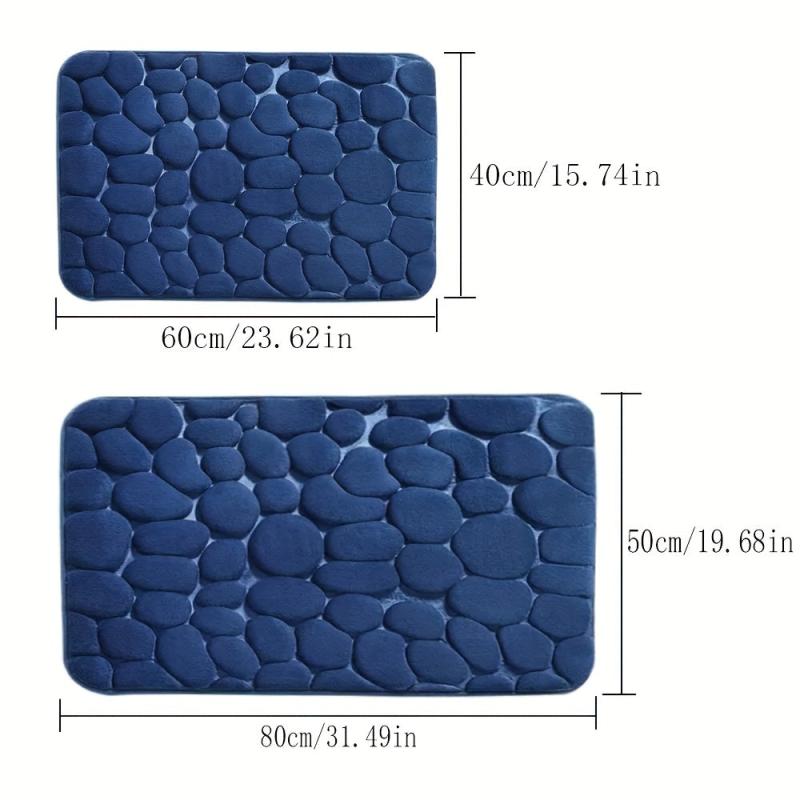 Soft Cobblestone Anti-Slip Bathroom Mat