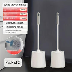 Long Handle Toilet Brush With Holder No Dead Corner Cleaning Bathroom Tools