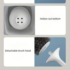 Long Handle Toilet Brush With Holder No Dead Corner Cleaning Bathroom Tools