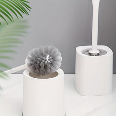 Long Handle Toilet Brush With Holder No Dead Corner Cleaning Bathroom Tools