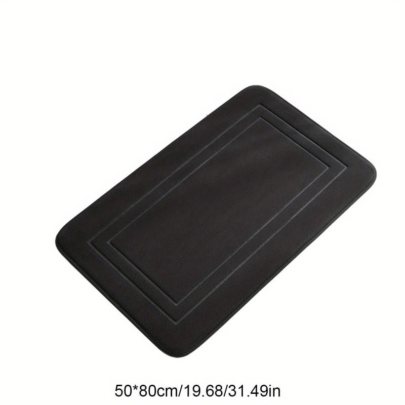 Soft Memory Foam Toilet Bath Mat - Cozy & Absorbent - Non Slip Bath Rug