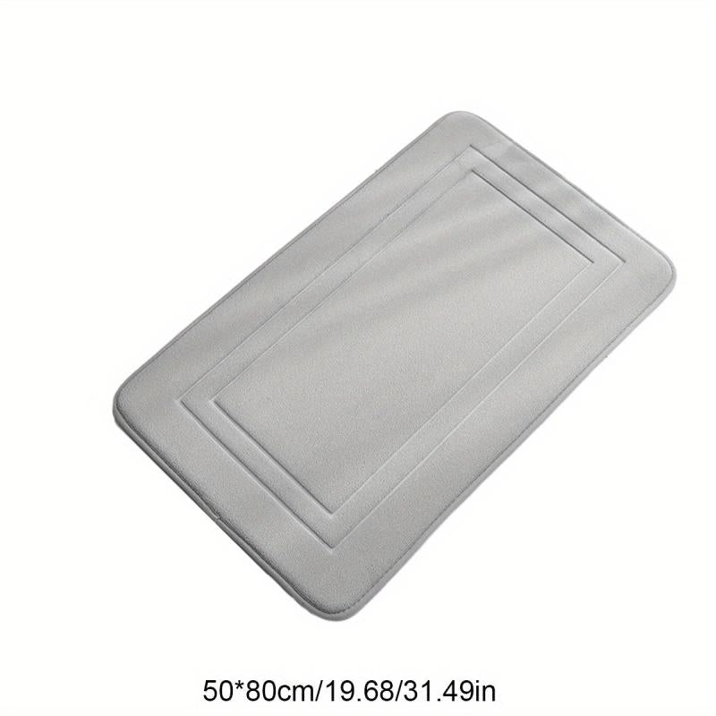 Soft Memory Foam Toilet Bath Mat - Cozy & Absorbent - Non Slip Bath Rug