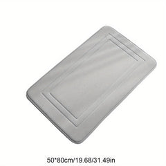 Soft Memory Foam Toilet Bath Mat - Cozy & Absorbent - Non Slip Bath Rug