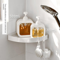 2pcs Clear Soap Dispenser Bottles Press Lotion Dispenser Large Capacity