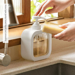 2pcs Clear Soap Dispenser Bottles Press Lotion Dispenser Large Capacity