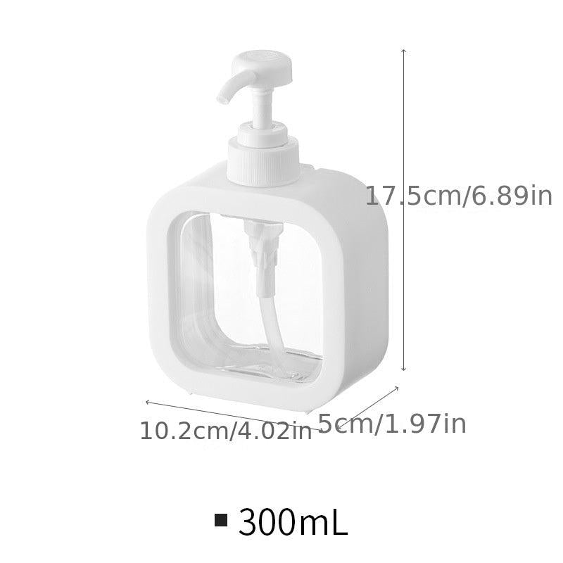 2pcs Clear Soap Dispenser Bottles Press Lotion Dispenser Large Capacity