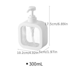 2pcs Clear Soap Dispenser Bottles Press Lotion Dispenser Large Capacity