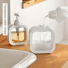 2pcs Clear Soap Dispenser Bottles Press Lotion Dispenser Large Capacity