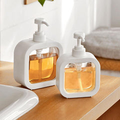 2pcs Clear Soap Dispenser Bottles Press Lotion Dispenser Large Capacity