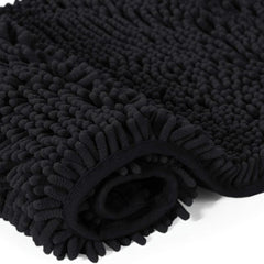 Soft Absorbent Shag Shower Mat Non Slip Bathroom Rug Plush Microfibers