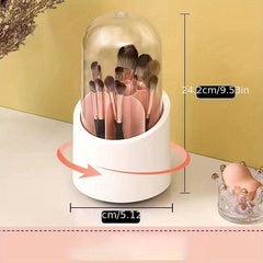 Makeup Brush Bucket with Lipstick Shelf