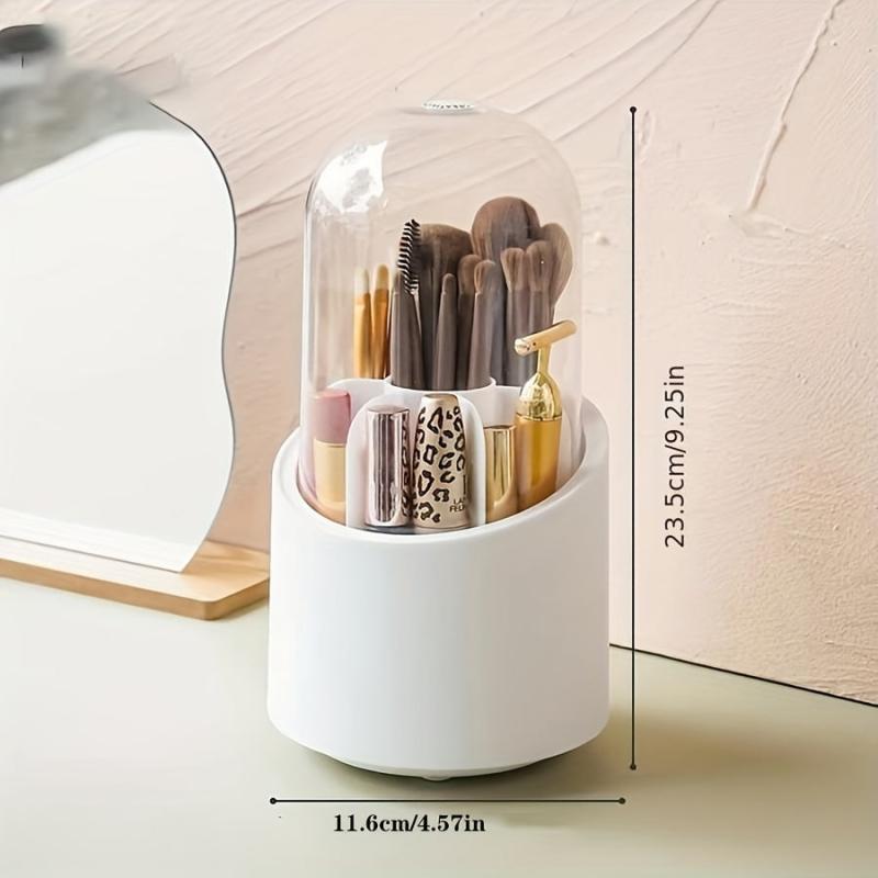Makeup Brush Bucket with Lipstick Shelf