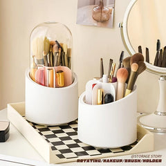 Makeup Brush Bucket with Lipstick Shelf