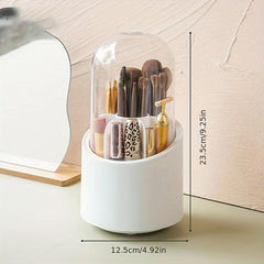 Makeup Brush Bucket with Lipstick Shelf