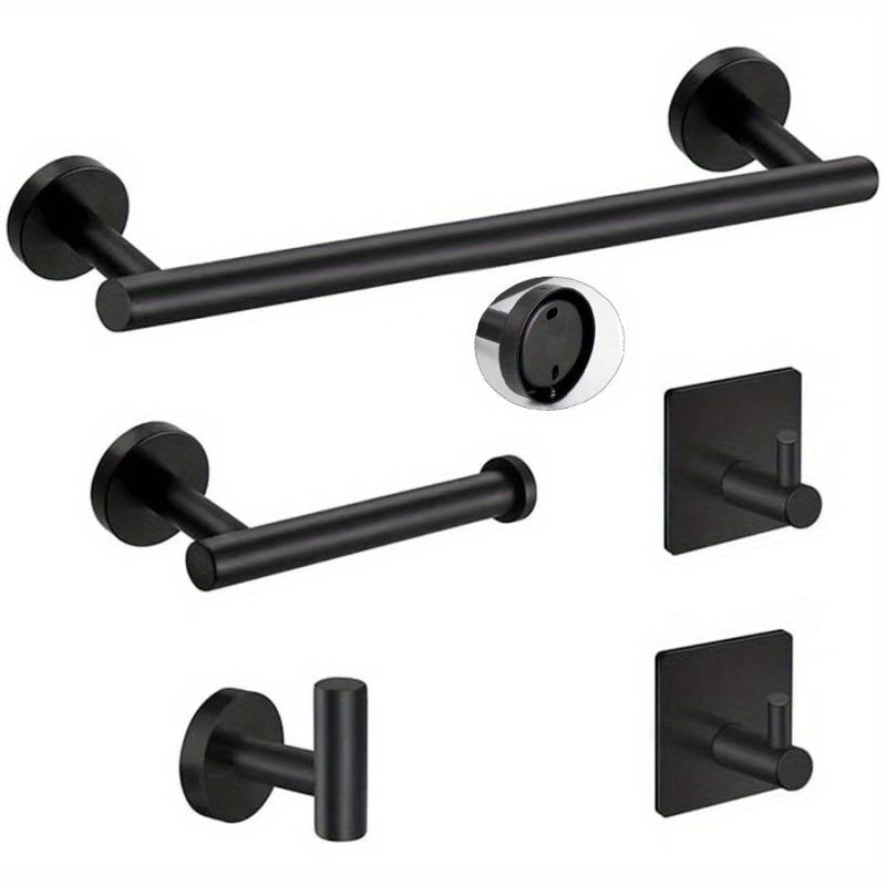 5pcs Bathroom Towel Bar Set 304 Stainless Steel Towel Rack Set