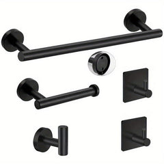 5pcs Bathroom Towel Bar Set 304 Stainless Steel Towel Rack Set