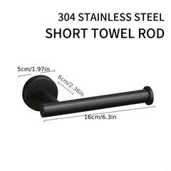 5pcs Bathroom Towel Bar Set 304 Stainless Steel Towel Rack Set