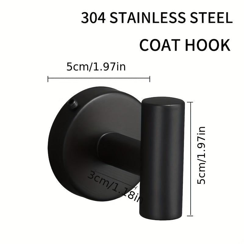 5pcs Bathroom Towel Bar Set 304 Stainless Steel Towel Rack Set