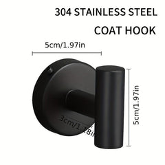 5pcs Bathroom Towel Bar Set 304 Stainless Steel Towel Rack Set