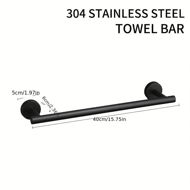 5pcs Bathroom Towel Bar Set 304 Stainless Steel Towel Rack Set