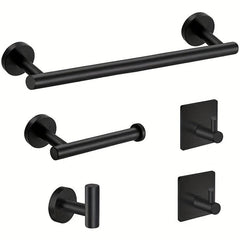 5pcs Bathroom Towel Bar Set 304 Stainless Steel Towel Rack Set