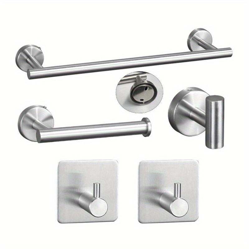 5pcs Bathroom Towel Bar Set 304 Stainless Steel Towel Rack Set