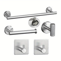 5pcs Bathroom Towel Bar Set 304 Stainless Steel Towel Rack Set