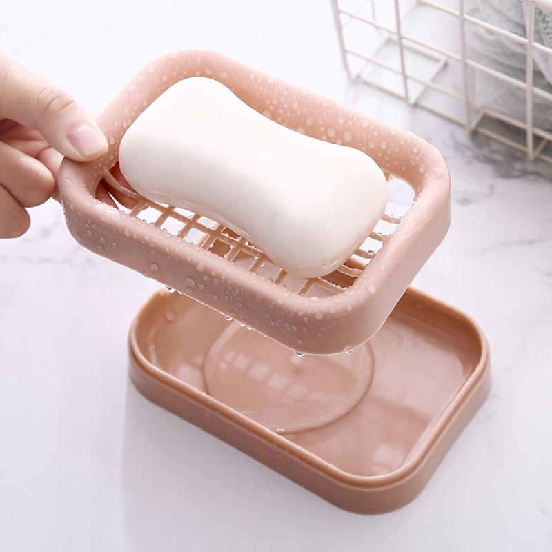 Double Mesh Drain Bath Soap Holder
