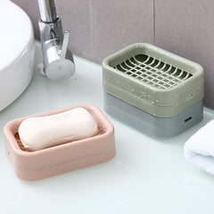 Double Mesh Drain Bath Soap Holder