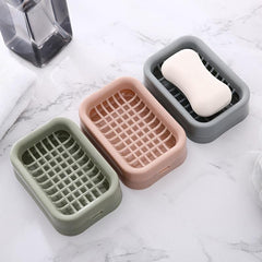 Double Mesh Drain Bath Soap Holder