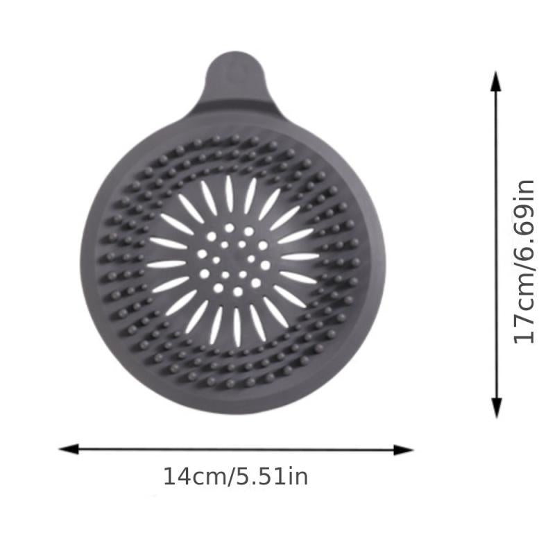 Silicone Sink Hair Catcher Drain Cover Shower Drain Protector