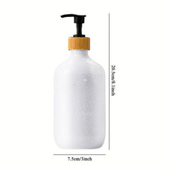 3pcs Soap Dispenser Bottles 500ml with Pump Bathroom Labels