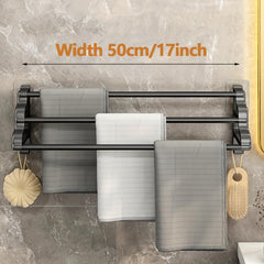 Wall Mounted Towel Rack with Three Rods for Bathroom