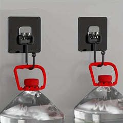 5pcs Adhesive Wall Hooks Stainless Coat Hangers