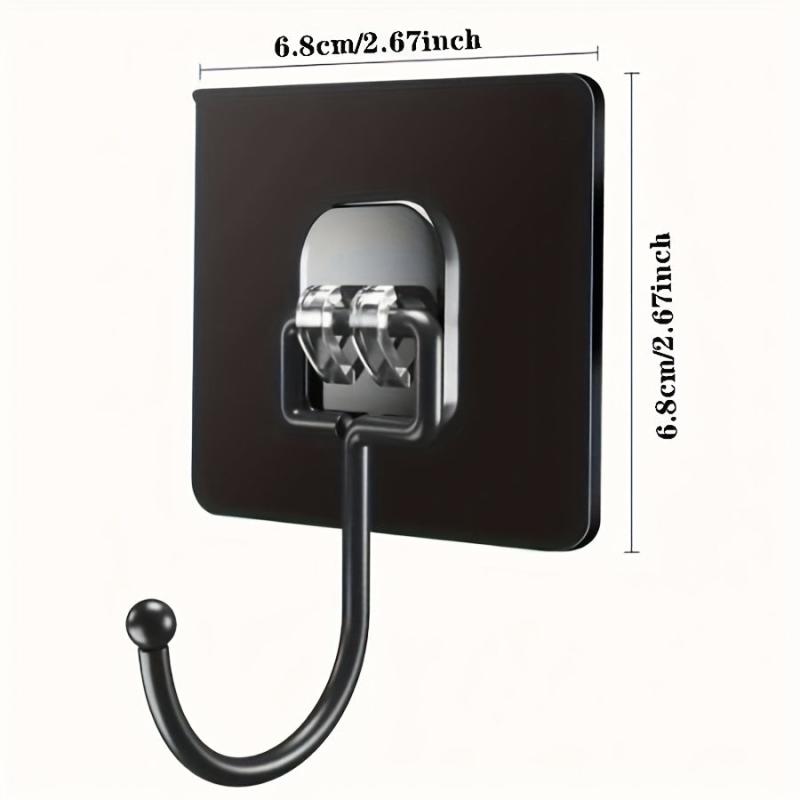 5pcs Adhesive Wall Hooks Stainless Coat Hangers