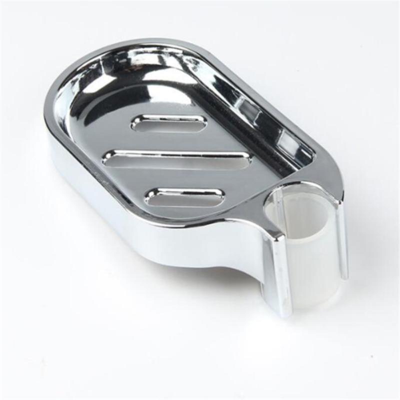 Adjustable Shower Rod Slide Bathroom Soap Holder Soap Dish