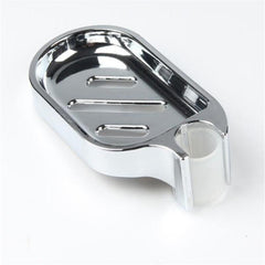 Adjustable Shower Rod Slide Bathroom Soap Holder Soap Dish