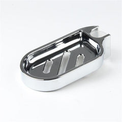 Adjustable Shower Rod Slide Bathroom Soap Holder Soap Dish