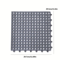 12pcs Anti Slip Bathroom Floor Mat Waterproof Carpet Square Area Rug