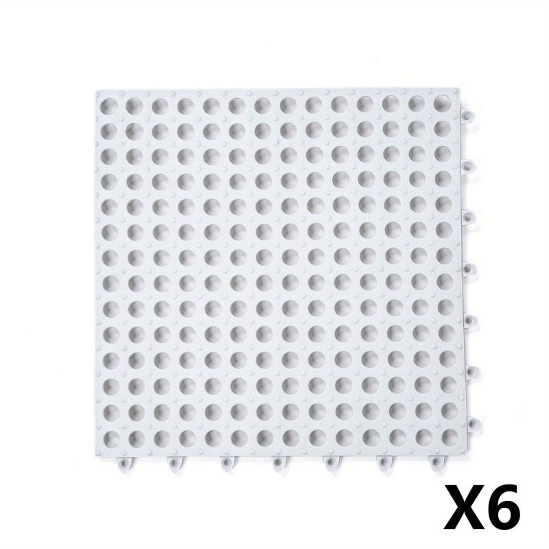 12pcs Anti Slip Bathroom Floor Mat Waterproof Carpet Square Area Rug