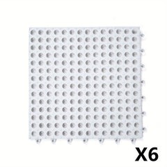 12pcs Anti Slip Bathroom Floor Mat Waterproof Carpet Square Area Rug