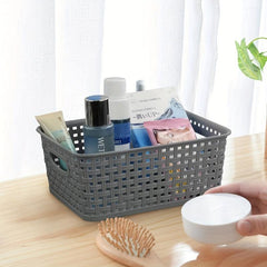 Desktop Storage Basket Plastic Snack Storage Box Bathroom Accessories