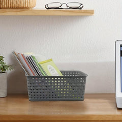 Desktop Storage Basket Plastic Snack Storage Box Bathroom Accessories